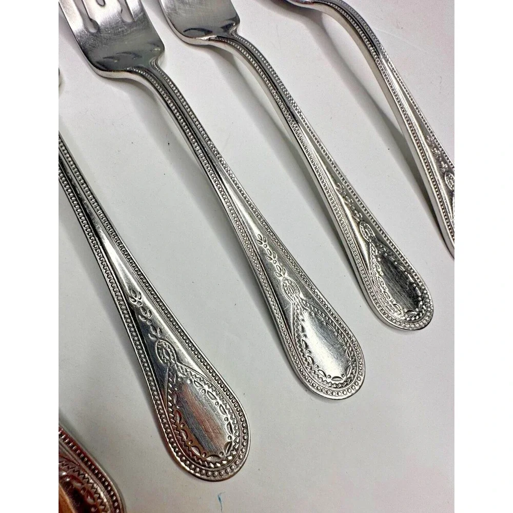 Wallace CONTINENTAL‎ BATEMAN 18/10 Stainless Flatware 12 pc set Fork Spoon Knife